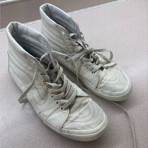 High-Top Sneakers in Off-White